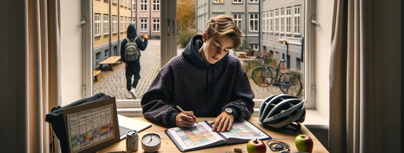 Slik kan du balanserer skole, fritid og venner – illustrasjon